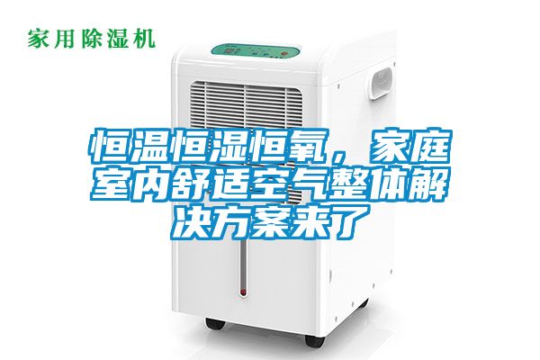 恒溫恒濕恒氧,家庭室內舒適空氣整體解決方案來了