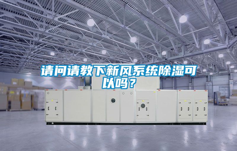 請問請教下新風系統除濕可以嗎?