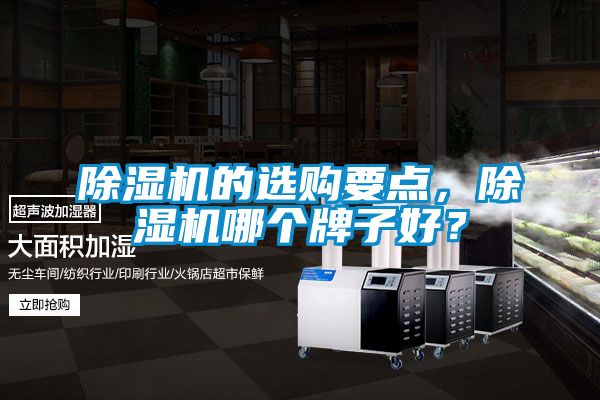 除濕機的選購要點,除濕機哪個牌子好?