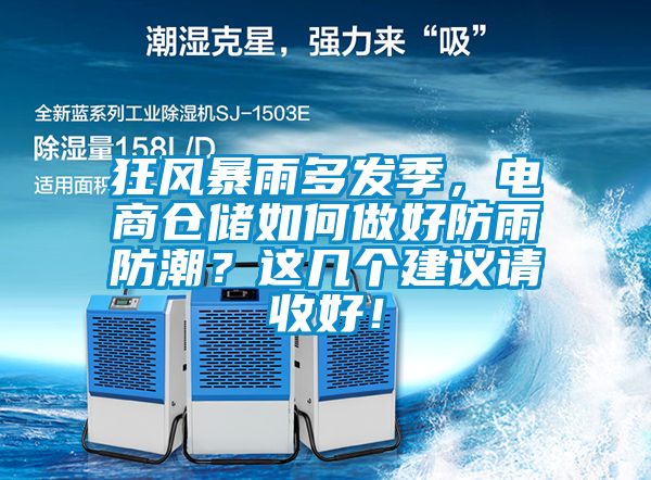 狂風(fēng)暴雨多發(fā)季,電商倉儲(chǔ)如何做好防雨防潮?這幾個(gè)建議請收好!