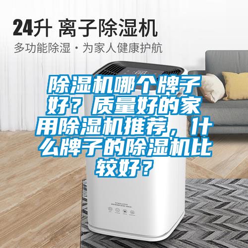 除濕機哪個牌子好?質量好的家用除濕機推薦,什么牌子的除濕機比較好?