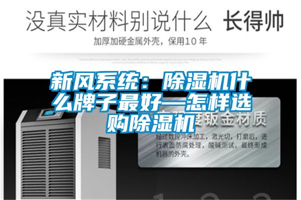 新風系統:除濕機什么牌子最好—怎樣選購除濕機