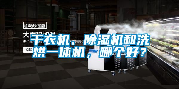 干衣機、除濕機和洗烘一體機,哪個好?