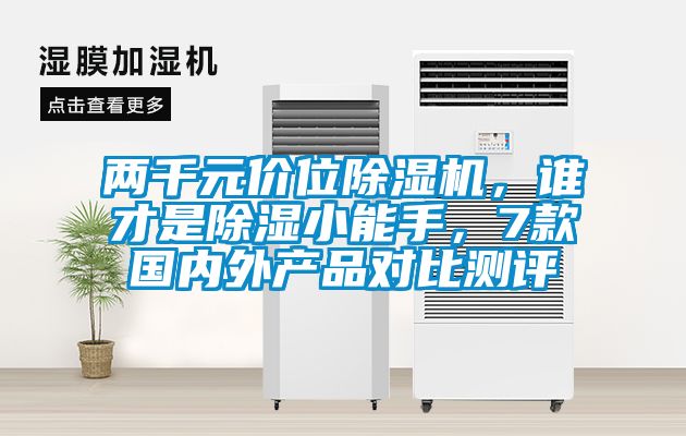 兩千元價位除濕機,誰才是除濕小能手,7款國內外產品對比測評