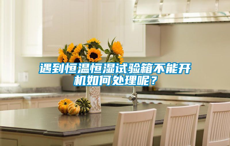 遇到恒溫恒濕試驗箱不能開機如何處理呢?