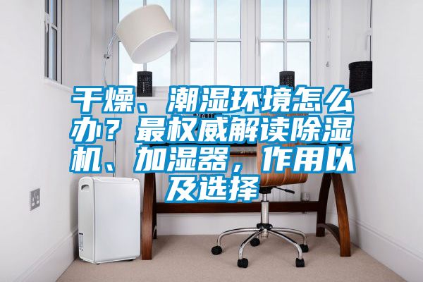 干燥、潮濕環境怎么辦？最權威解讀除濕機、加濕器，作用以及選擇