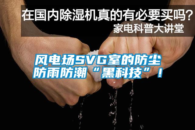 風電場SVG室的防塵防雨防潮“黑科技”!
