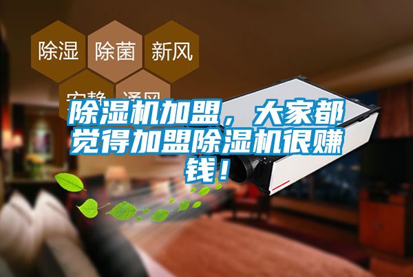 除濕機加盟,大家都覺得加盟除濕機很賺錢!
